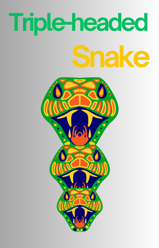 Triple-headed snake